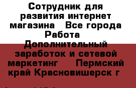 Сотрудник для развития интернет-магазина - Все города Работа » Дополнительный заработок и сетевой маркетинг   . Пермский край,Красновишерск г.